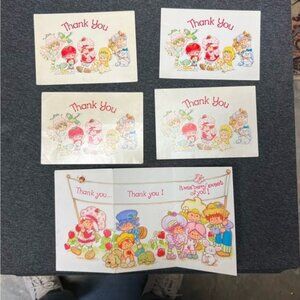 Vintage Strawberry Shortcake Thank You Cards (1980s, American Greetings)